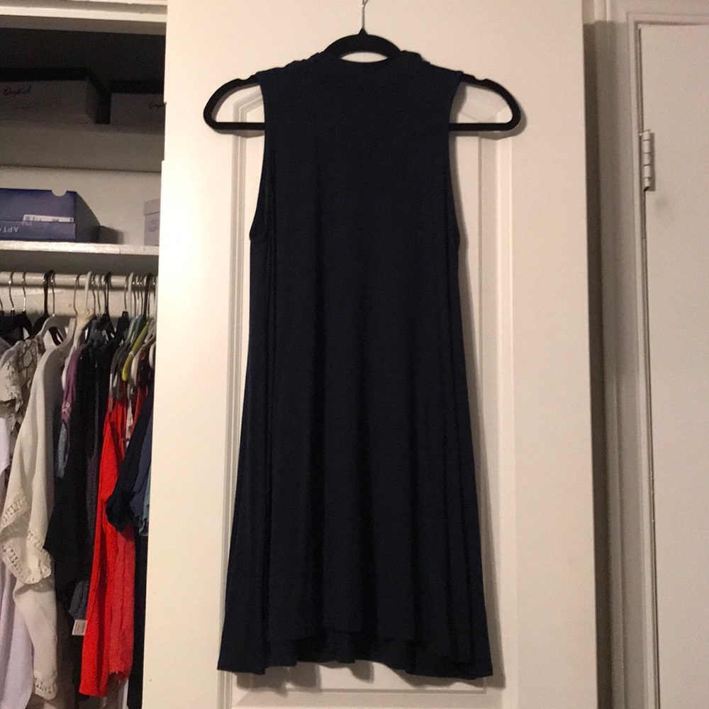 XS navy blue swing dress-GREAT Condition